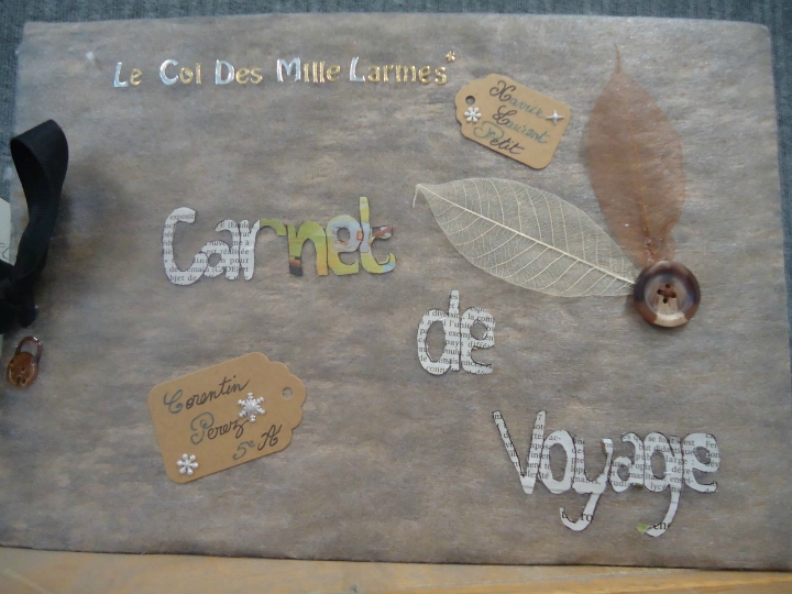 Imprimer La Page De Garde Du Col Des Mille Larmes Carnets de voyage en 5éme | Institution Sainte-Therese les Cordeliers